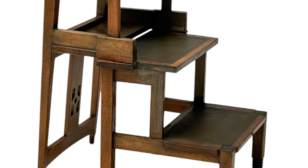 Jac. van den Bosch 't Binnenhuis Art Deco Library Chair or Library Steps, 1916